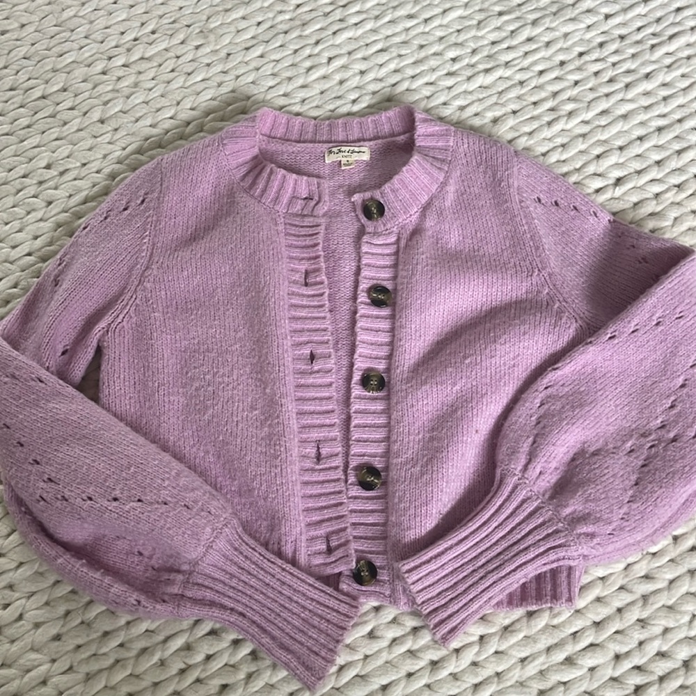 For Love & Lemons pink cardigan